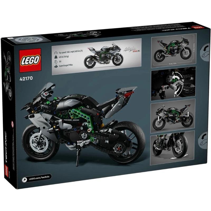 𝄪 樂麋 𝄪 LEGO 樂高 42170 川崎 Kawasaki Ninja 忍者 H2R 科技系列-細節圖2