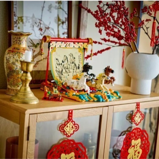 𝄪 樂麋 𝄪 LEGO 樂高 80119 駿馬奔騰圖 Galloping Horse Canvas-細節圖3