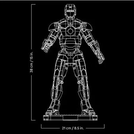 𝄪 樂麋 𝄪  LEGO 樂高 76344 鋼鐵人 馬克3 典藏版 Iron Man Mark 3-細節圖4