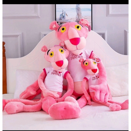 粉紅豹娃娃毛毛絨玩具（60公分200元）（80公分220元）（100公分240元）（130公分270元