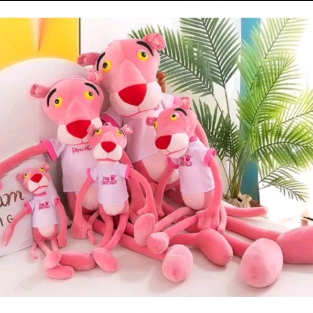 粉紅豹娃娃毛毛絨玩具（60公分200元）（80公分220元）（100公分240元）（130公分270元-細節圖3