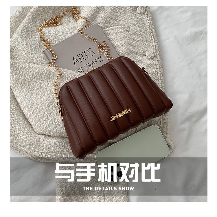 鏈條斜背貝殼包-細節圖9