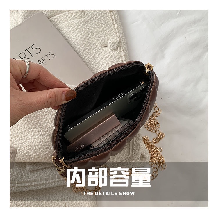 鏈條斜背貝殼包-細節圖10