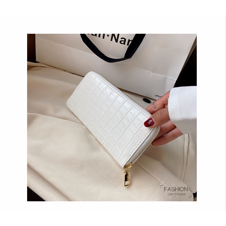 鱷魚紋壓花長夾-細節圖4