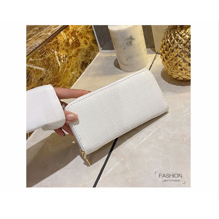 鱷魚紋壓花長夾-細節圖5