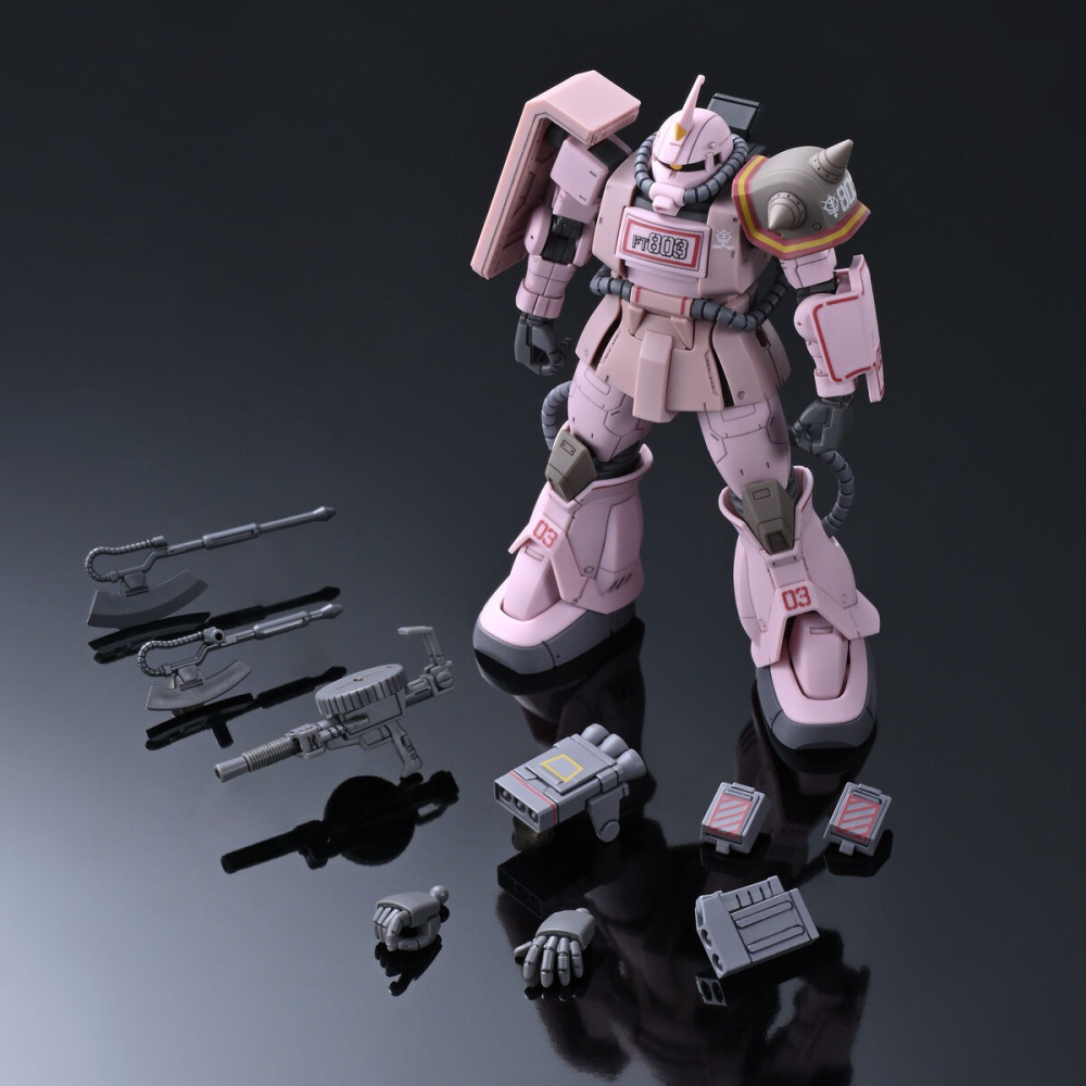 [VM模玩] 現貨 PB限定 萬代 HG 1/144 沙漠型薩克 粉紅獵豹隊 ZAKU DESERT TYPE-細節圖2
