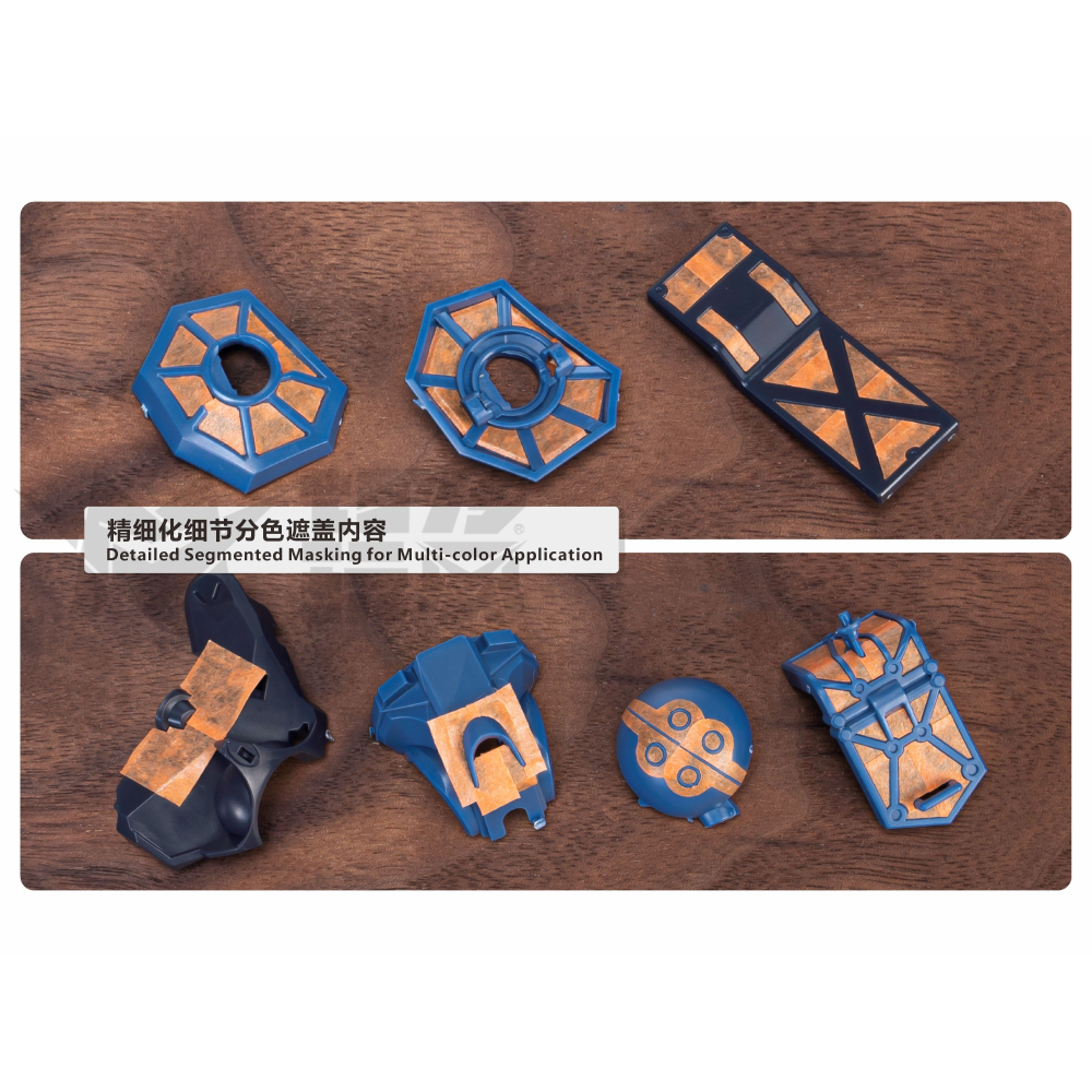 [VM模玩] TAS 沉迷者 萬代 HG GQU 軍警薩克 #65  預裁切遮蓋 改件 改造手 模型工具 噴筆塗可用-細節圖3