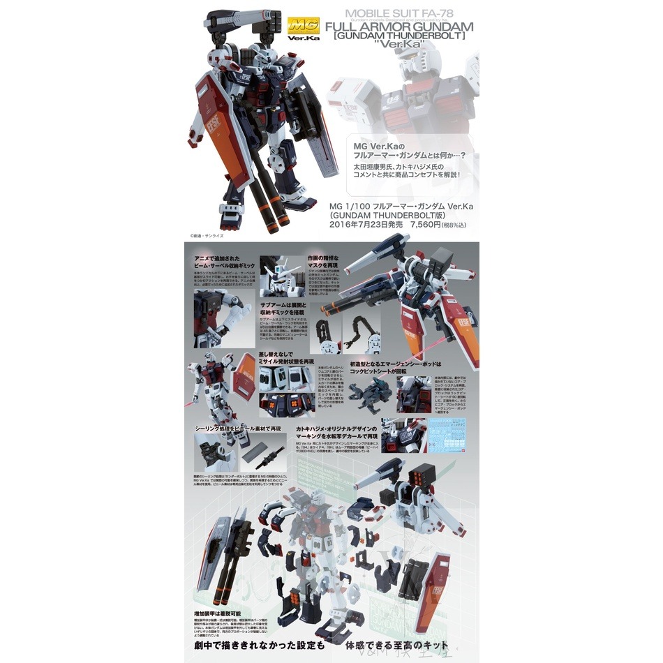 [VM模玩] 現貨 萬代 BANDAI MG 1/100 #190全裝甲型鋼彈 Ver.Ka(雷霆宙域) 卡版-細節圖7