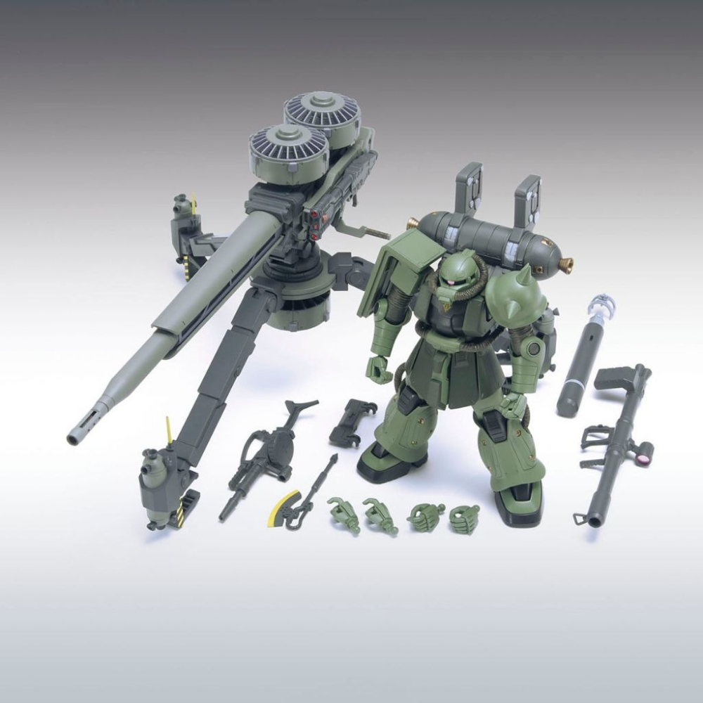[VM模玩] 萬代 HG 1/144 MS-06 量產型薩克Ⅱ+大砲 巨型步槍 雷霆宙域動畫配色Ver.-細節圖5