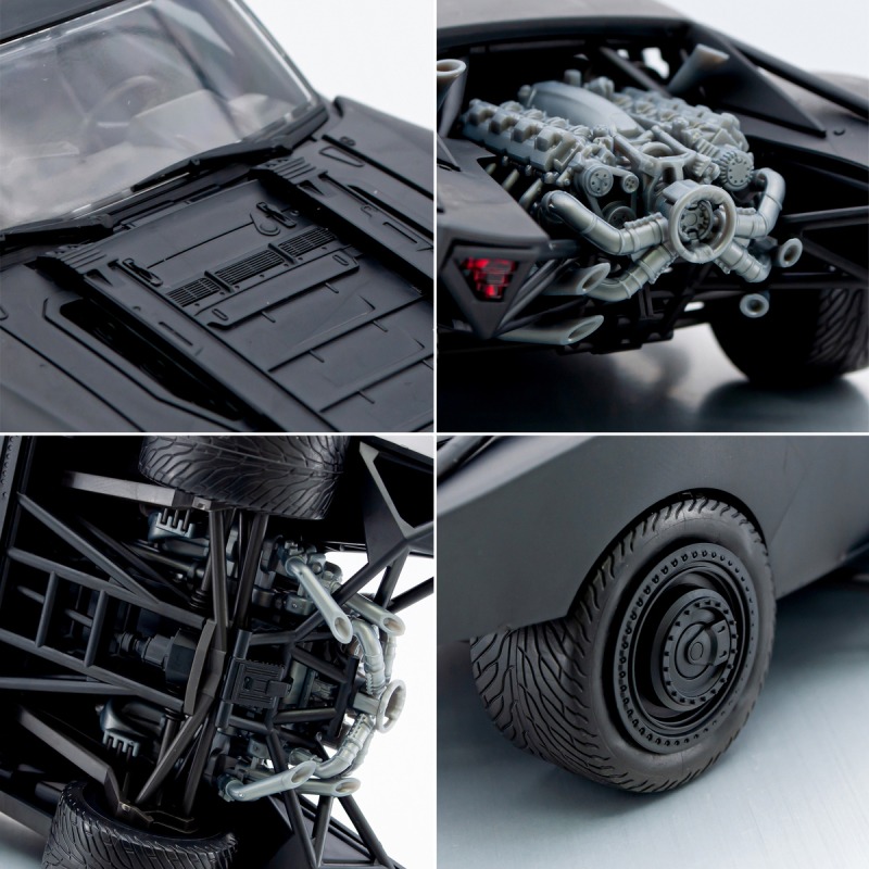 [VM模玩] 現貨 萬代 蝙蝠俠 BATMAN 1/35 蝙蝠車 2022蝙蝠俠電影Ver. 組裝模型-細節圖6