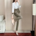 #職業套裝2023年秋季新款女裝休閑時尚氣質禦姐兩件套洋氣減齡顯瘦-規格圖3
