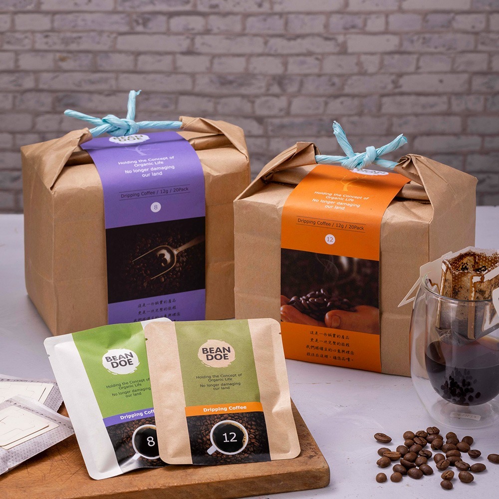 【繽豆咖啡】繽豆濾掛咖啡(8號淺中焙/12號中焙 任選)(20入環保包)-細節圖3