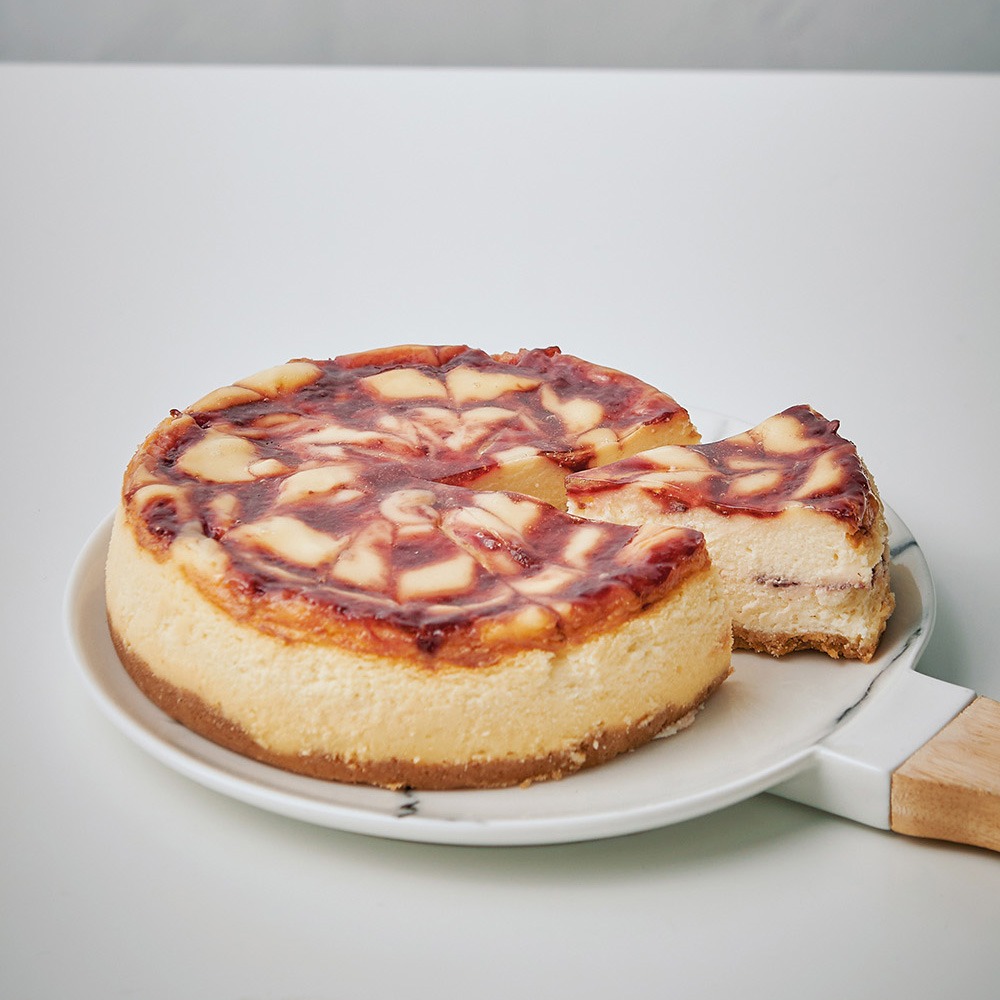 【LS手作甜點】草莓紐約乳酪蛋糕(8吋)-細節圖4