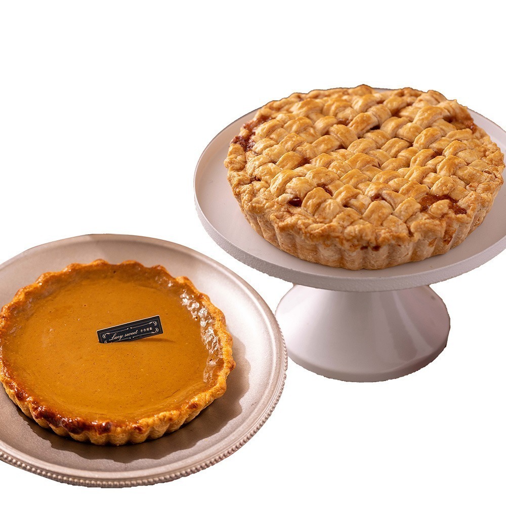 【LS手作甜點】聖誕感恩鄉村蘋果南瓜派(蘋果/南瓜)(6吋)-細節圖2