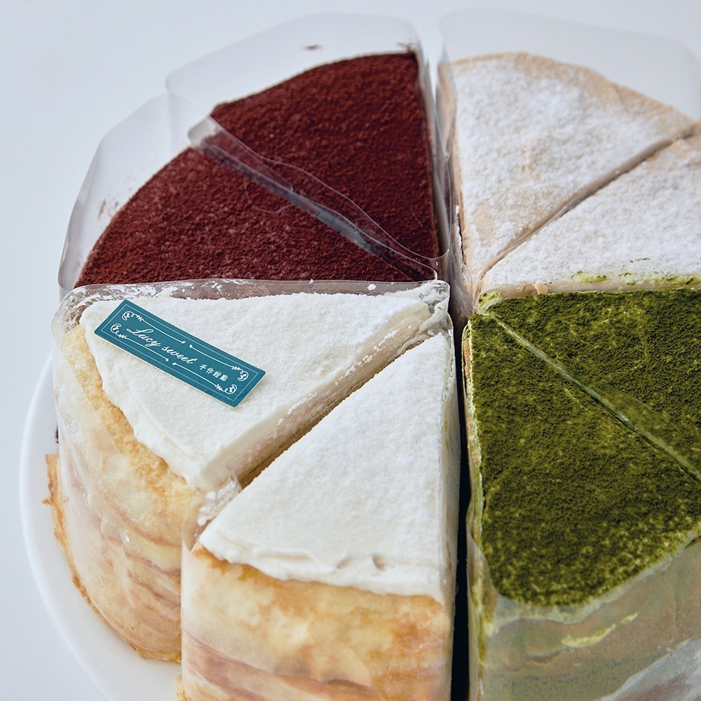 【LS手作甜點】綜合千層蛋糕(香草+抹茶+巧克力+伯爵)(8吋)-細節圖3