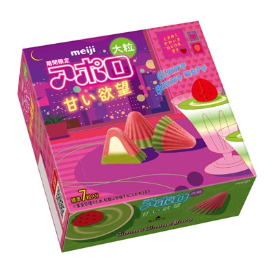 日本明治meiji✨季節限定✨阿波羅大顆甜蜜慾望巧克力 草莓+抹茶+白巧克力42g