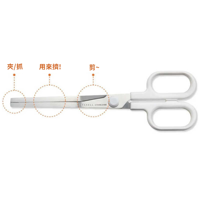 日本YAXELL 夾！抓！擠！剪！多功能剪刀-細節圖3