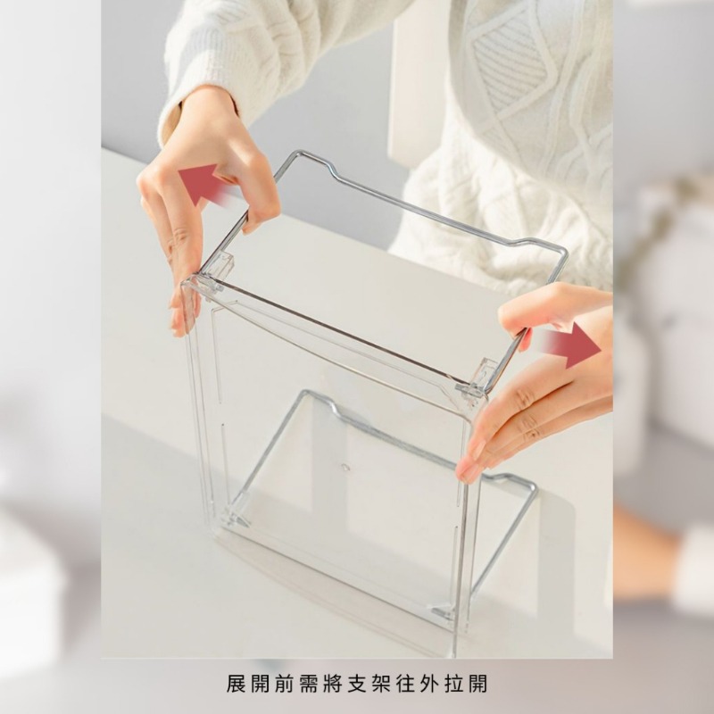 ins風 透明多功能收納架(一入，單層)-細節圖4