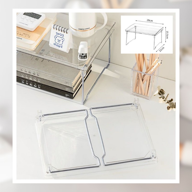 ins風 透明多功能收納架(一入，單層)-細節圖6