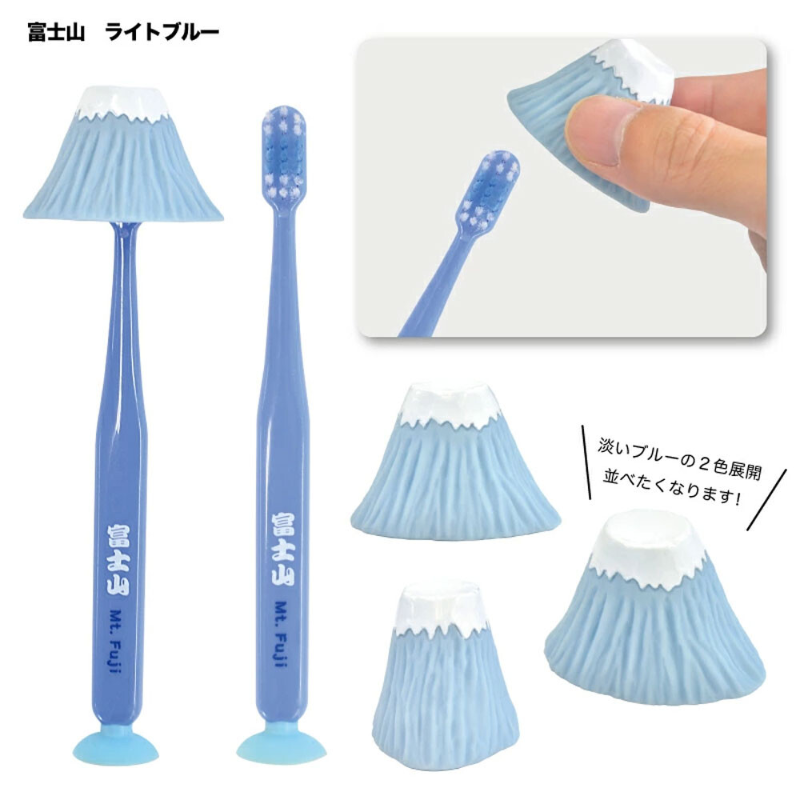 (現貨)日本人氣吉祥物造型牙刷🪥（富士山🗻＆招財貓🐱系列）-細節圖3