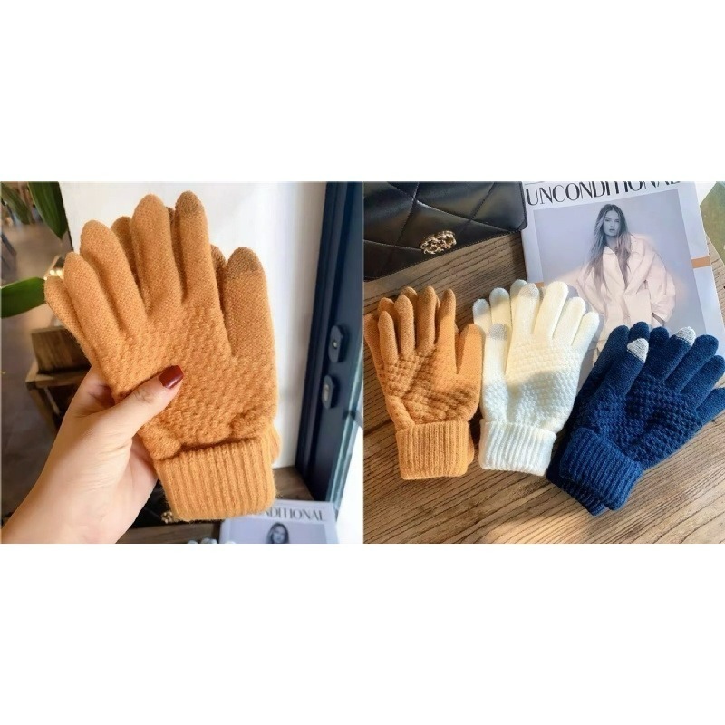 ✸恐小龍B&F✸ 出口日本 高品質針織可觸屏保暖手套-細節圖4