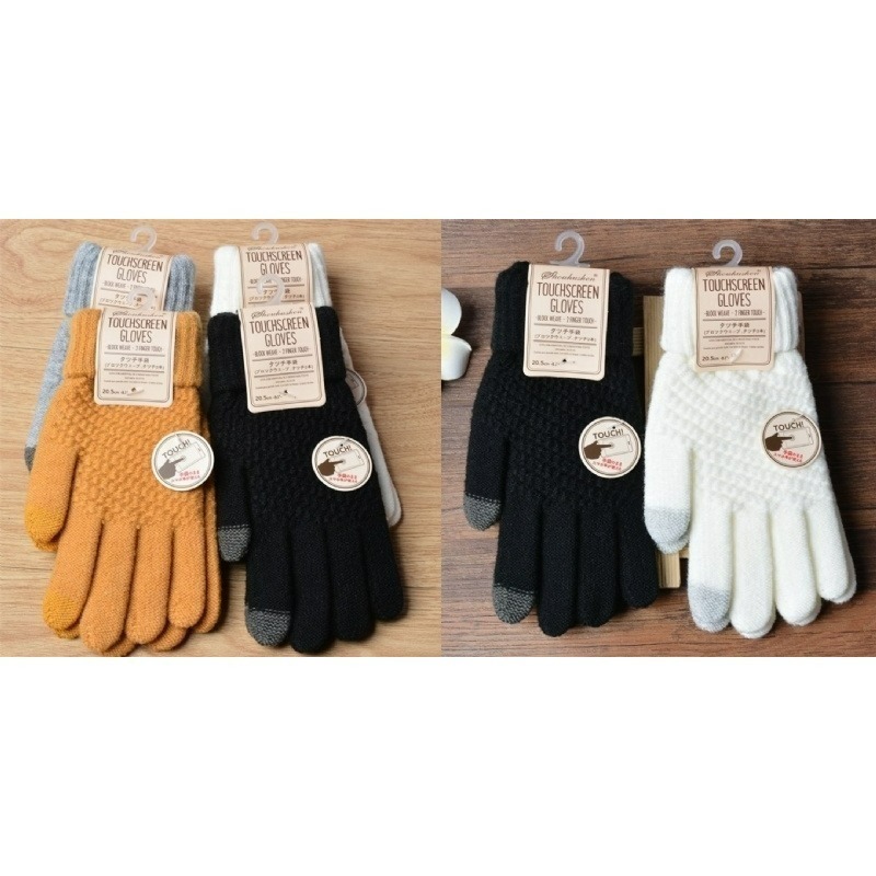 ✸恐小龍B&F✸ 出口日本 高品質針織可觸屏保暖手套-細節圖5