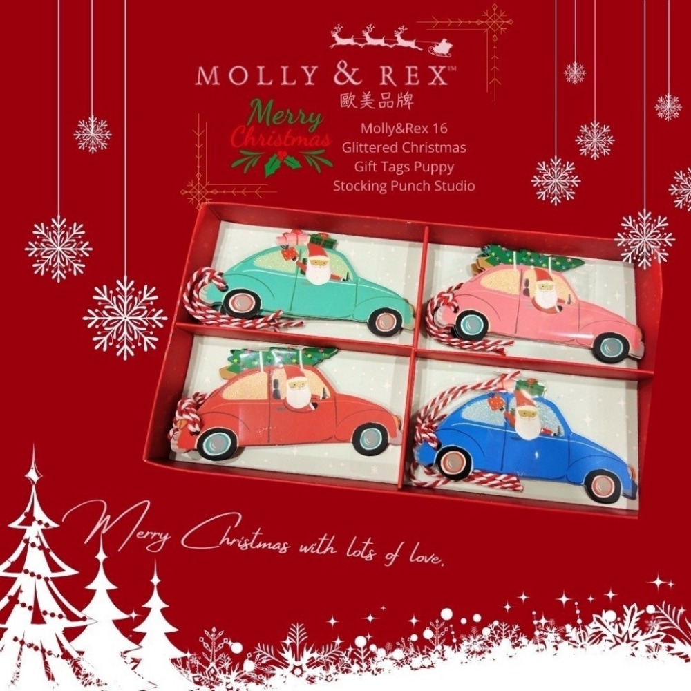 義大利MOLLY & REX聖誕派對許願祝福標籤小掛卡禮盒-細節圖3
