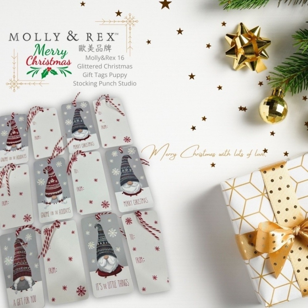 義大利MOLLY & REX聖誕派對許願祝福標籤小掛卡禮盒-細節圖6