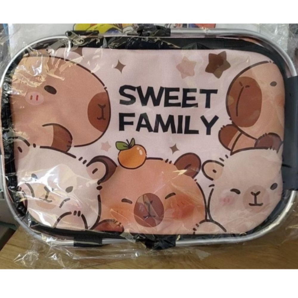 卡皮巴拉 水豚君 防潑水野餐籃-細節圖2