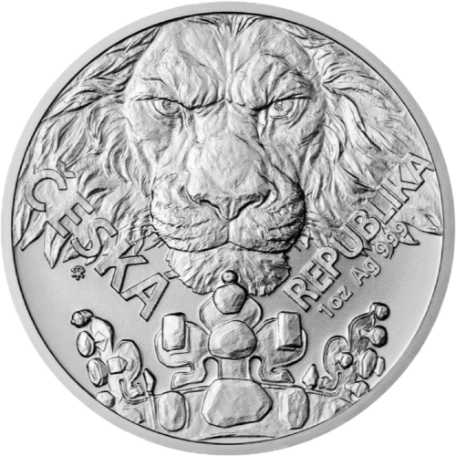 [皇家典藏] 2023紐埃-捷克獅-1盎司銀幣(普鑄)(附塑殼)