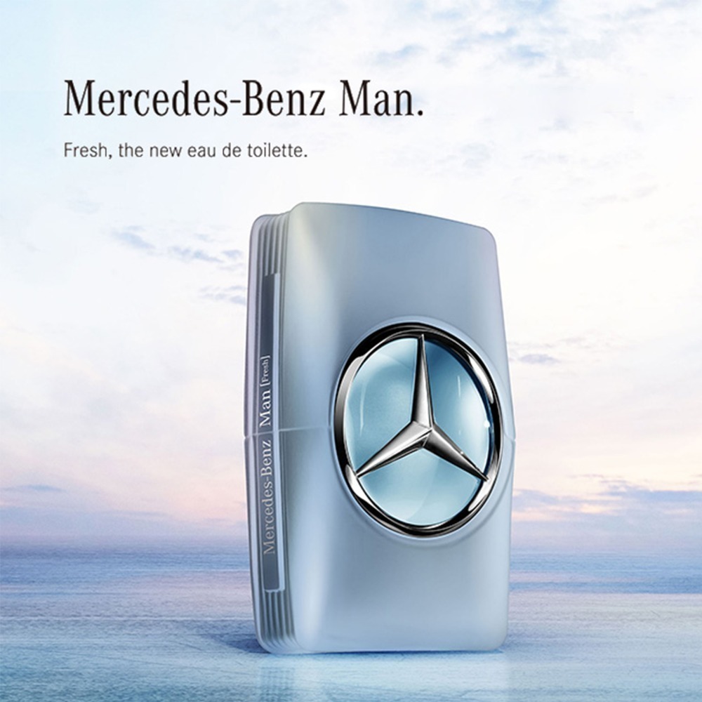 【超激敗】Mercedes Benz 賓士 天空藍調 天峰藍調 男性淡香水 100ML Man Fresh-細節圖3