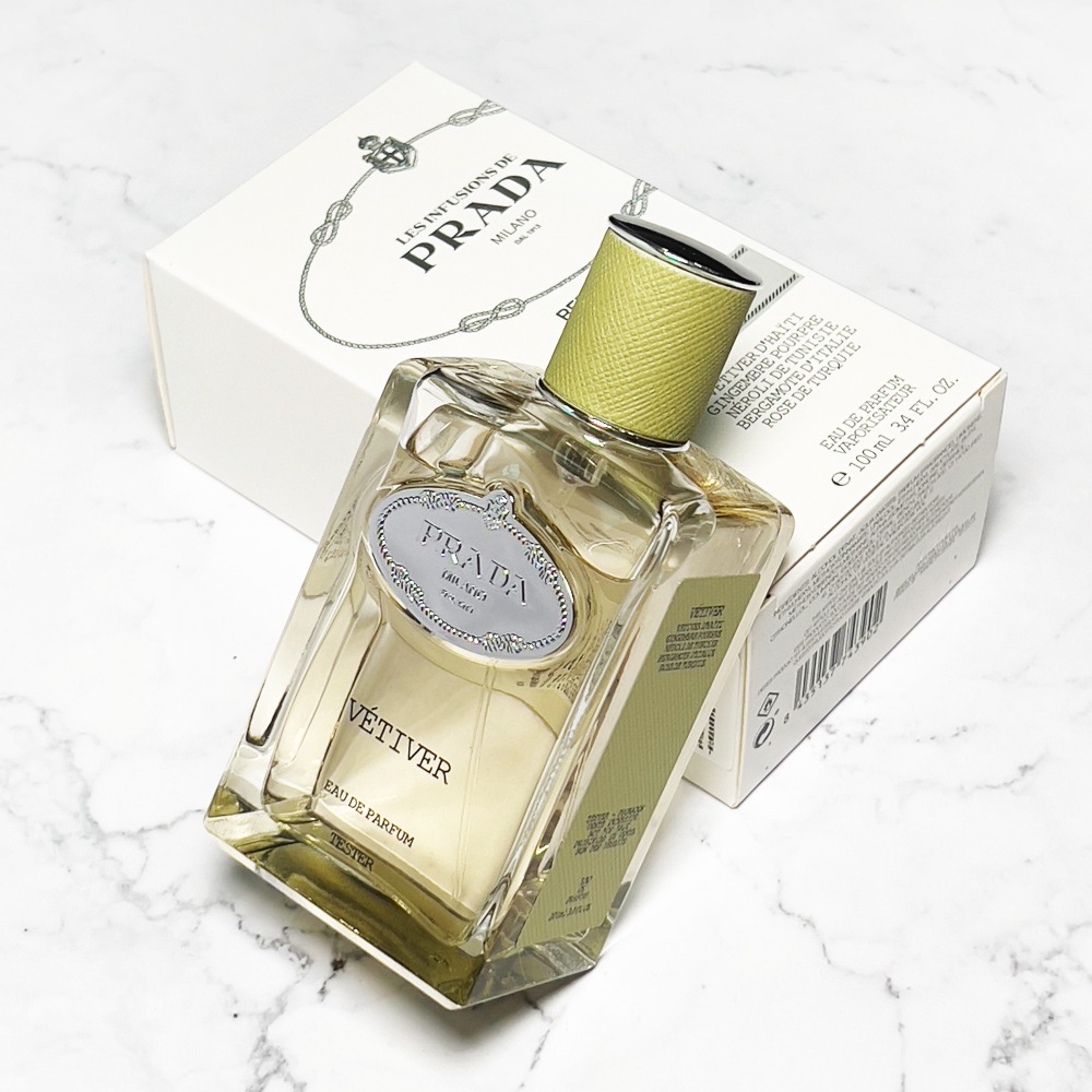 【超激敗】PRADA 香根草精粹 淡香精 TESTER 100ML Infusion de vetiver【有瓶蓋】-細節圖3