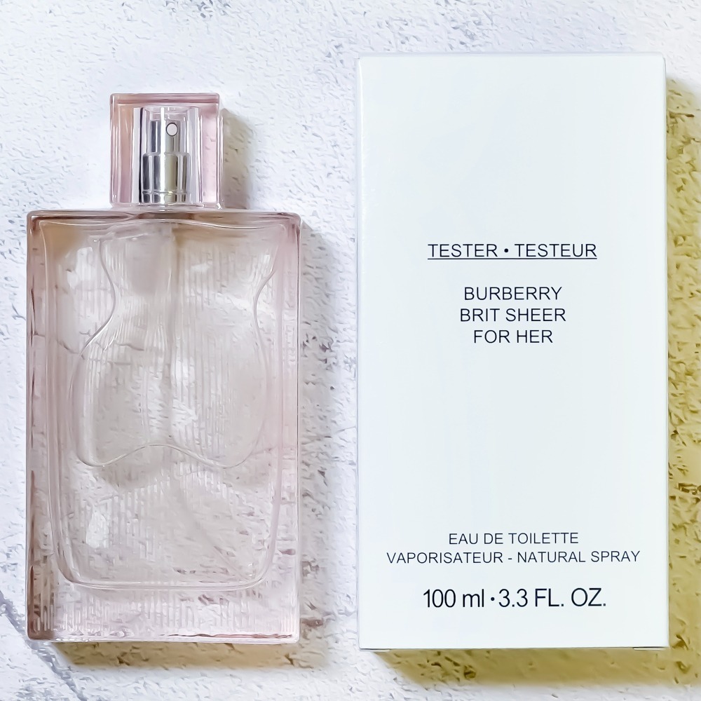 超激敗】 Burberry 粉紅風格女性淡香水TESTER 100ML Brit Sheer