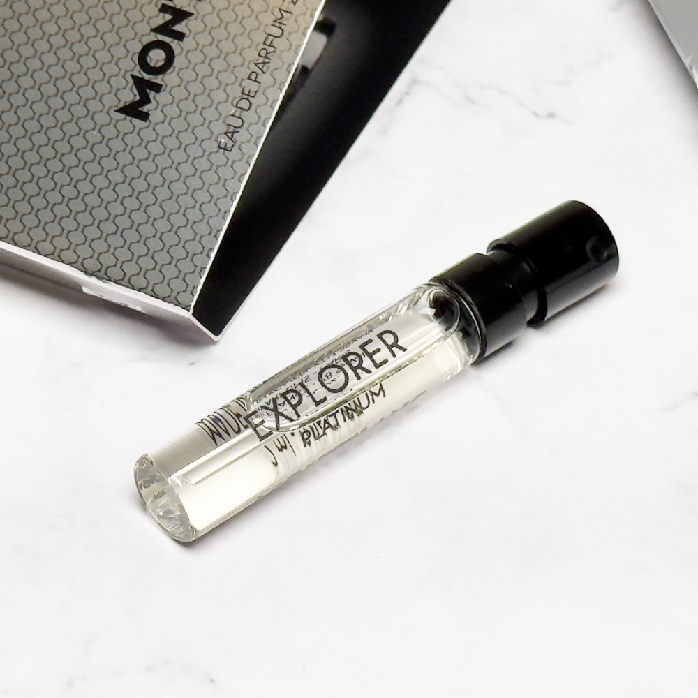 【超激敗】MONT BLANC 萬寶龍 極限探尋 男性淡香精 2ML 噴式 針管 試管 Platinum-細節圖2