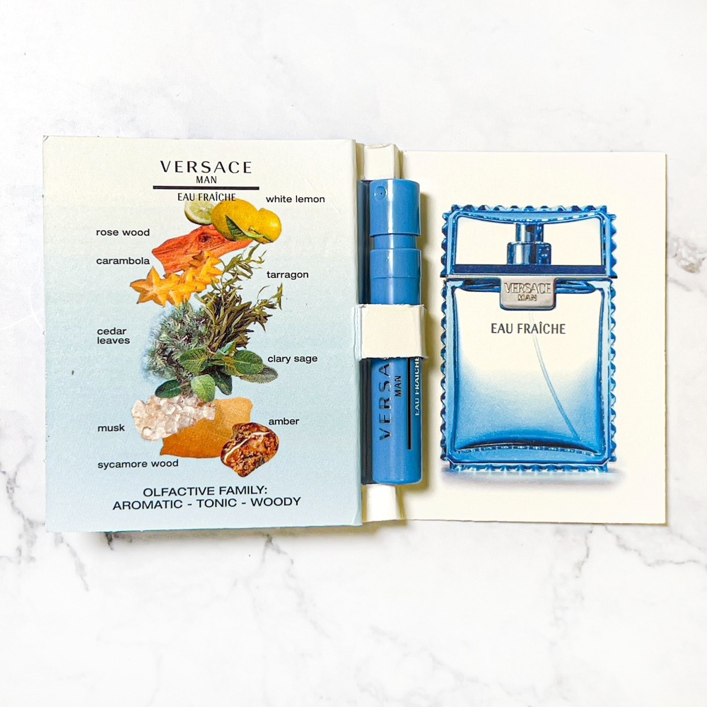 【超激敗】Versace 凡賽斯 雲淡風輕 男性淡香水 1ML 噴式 試管 針管 Eau Fraiche-細節圖3