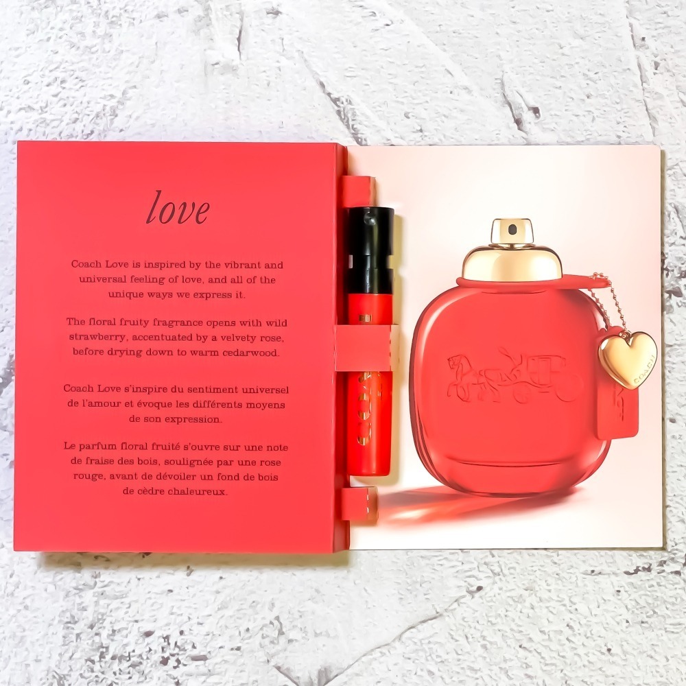 【超激敗】COACH LOVE 時尚戀紅 女性淡香精 1.2ML 噴式 試管 針管-細節圖3
