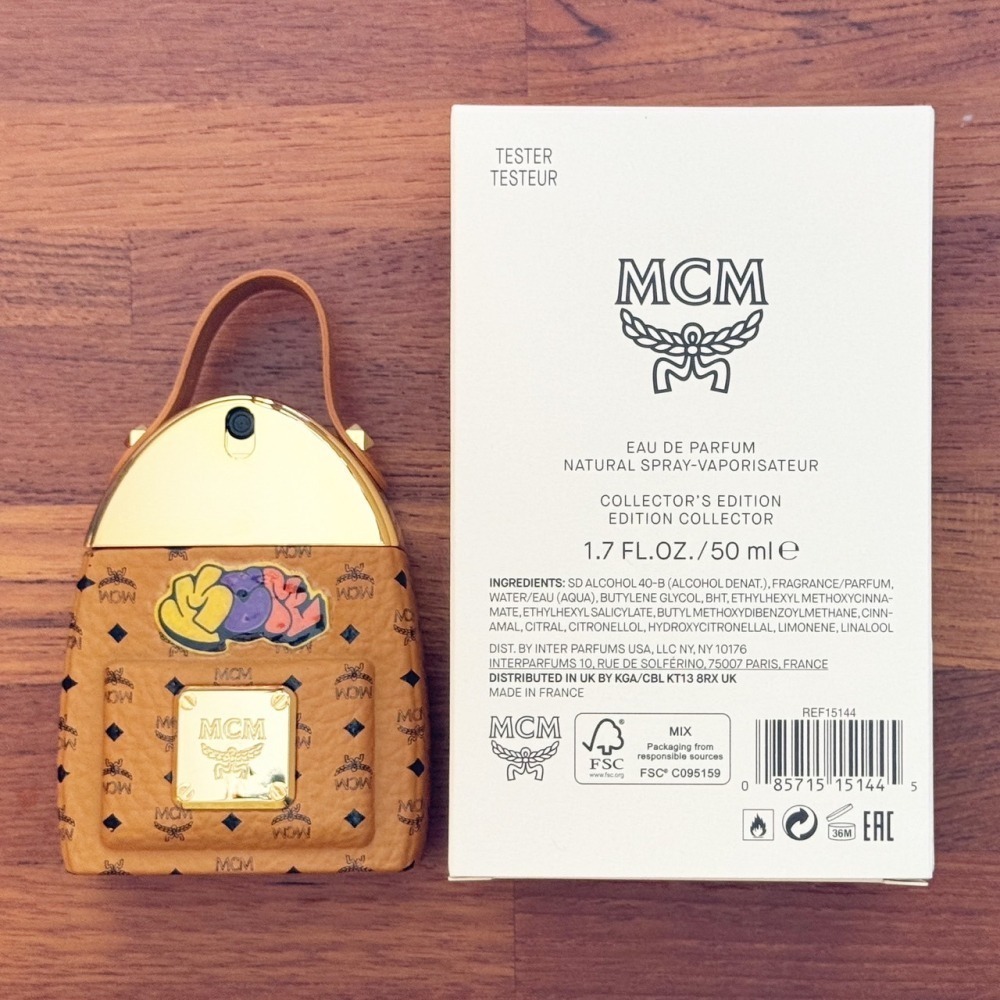 【超激敗】MCM 雙肩包造型 淡香精 TESTER 50ML SAMBYPEN 聯名限定款 MCM後背包-細節圖5
