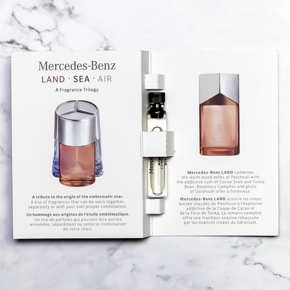 【超激敗】Mercedes Benz 賓士 三芒星  天空 AIR 海洋 SEA 大地 LAND 男性淡香精 1.5ML-細節圖3