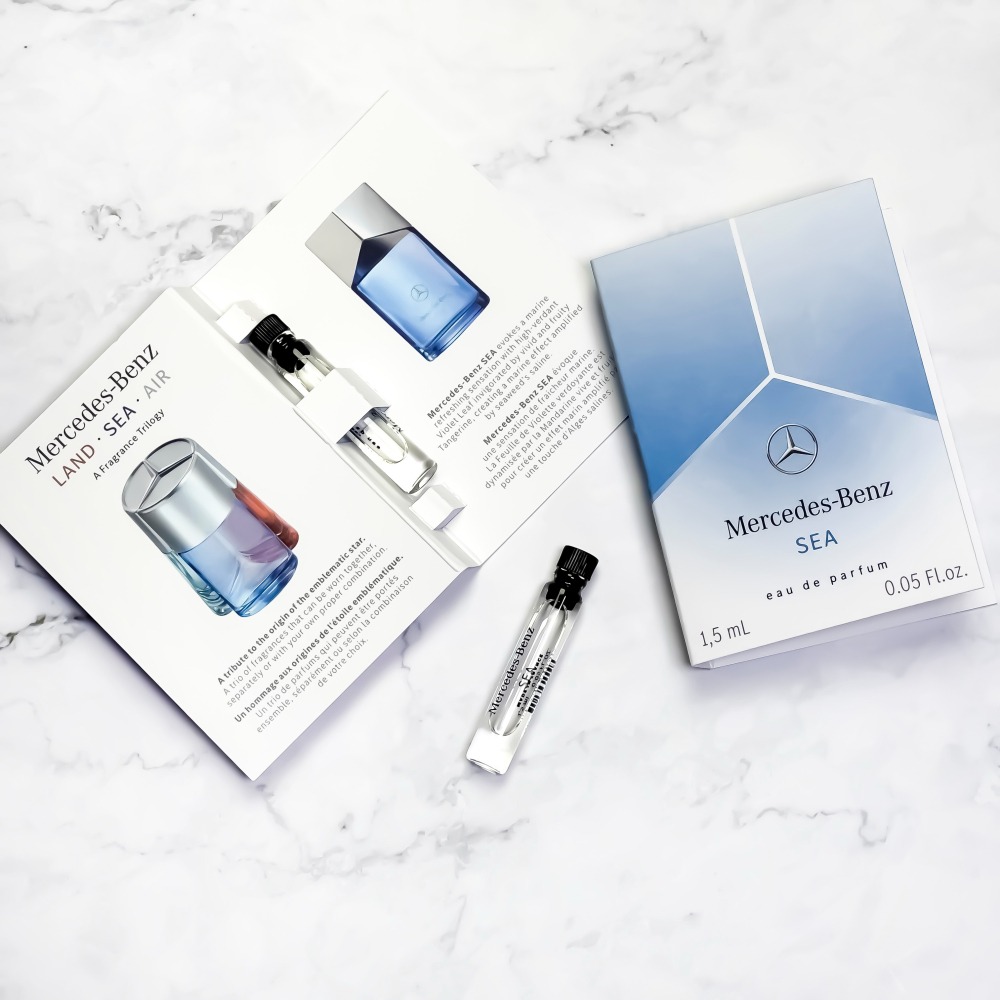 【超激敗】Mercedes Benz 賓士 三芒星  天空 AIR 海洋 SEA 大地 LAND 男性淡香精 1.5ML-細節圖5