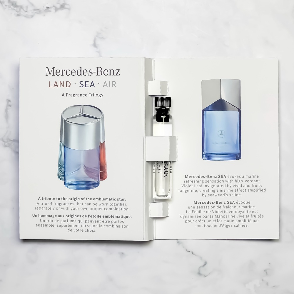 【超激敗】Mercedes Benz 賓士 三芒星  天空 AIR 海洋 SEA 大地 LAND 男性淡香精 1.5ML-細節圖6