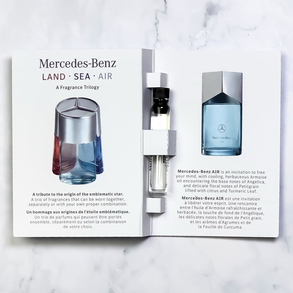 【超激敗】Mercedes Benz 賓士 三芒星  天空 AIR 海洋 SEA 大地 LAND 男性淡香精 1.5ML-細節圖9