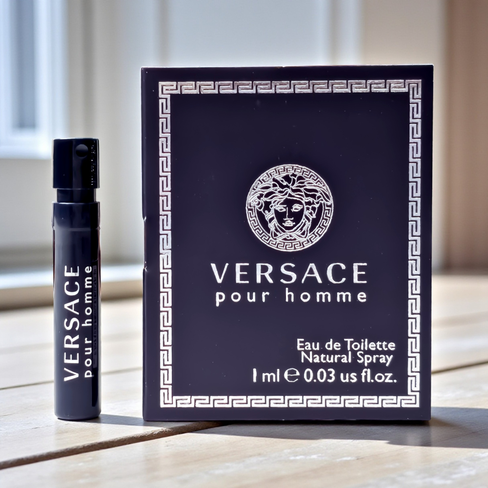 【超激敗】VERSACE 凡賽斯 經典 男性淡香水 1ML  針管 噴式 試管 POUR HOMME-細節圖2