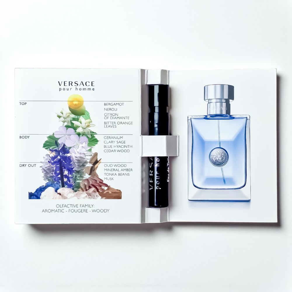 【超激敗】VERSACE 凡賽斯 經典 男性淡香水 1ML  針管 噴式 試管 POUR HOMME-細節圖3
