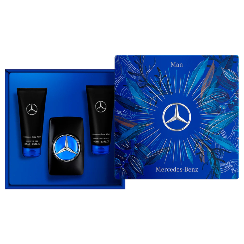 【超激敗】Mercedes Benz 賓士 王者之峰 王者之星 禮盒 淡香水 100ML+沐浴精 100ML+鬍後乳-細節圖2