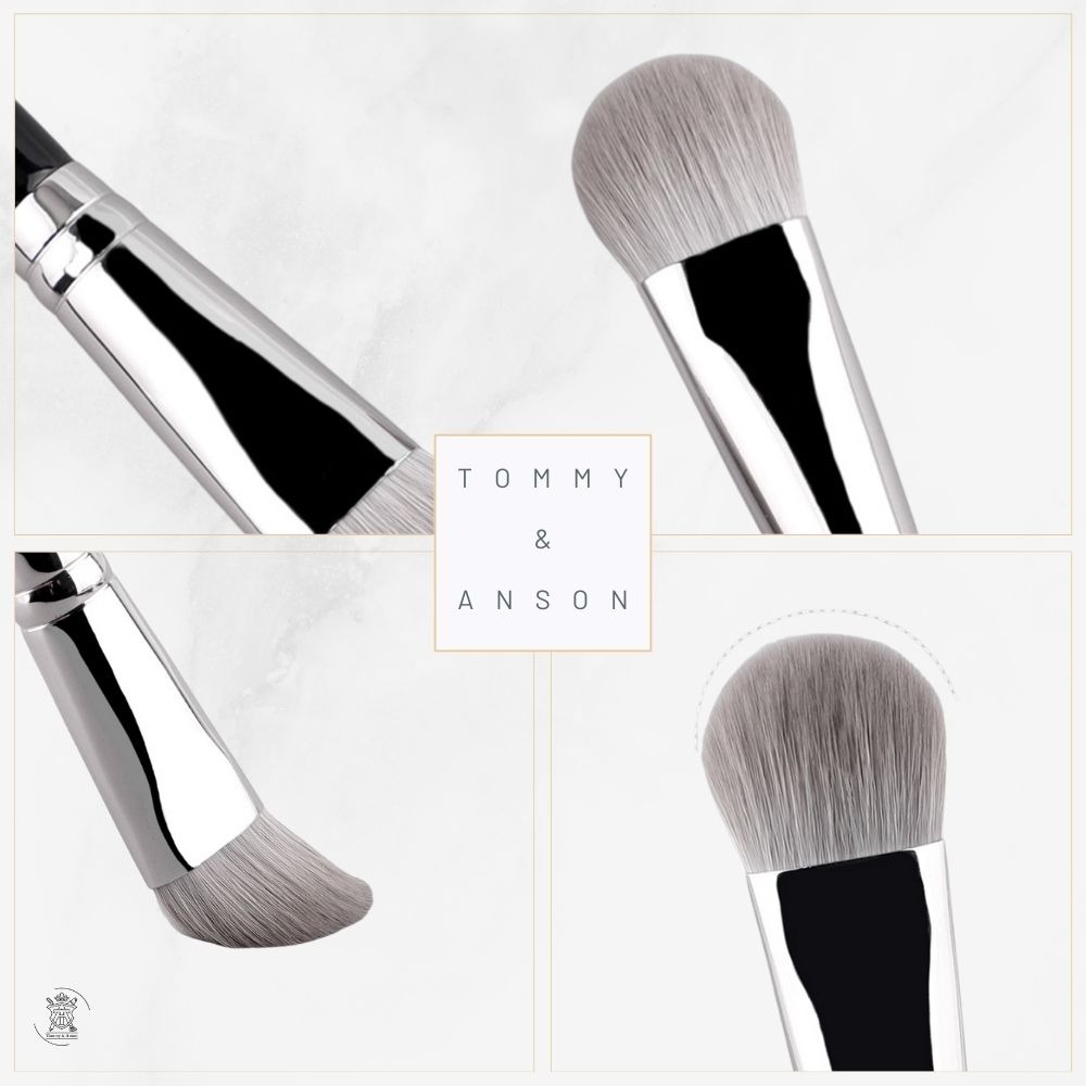 Tommy&Anson 桃心眼下腮紅刷／高光刷 舌型刷頭 局部定妝不失手｜台灣品牌-細節圖7