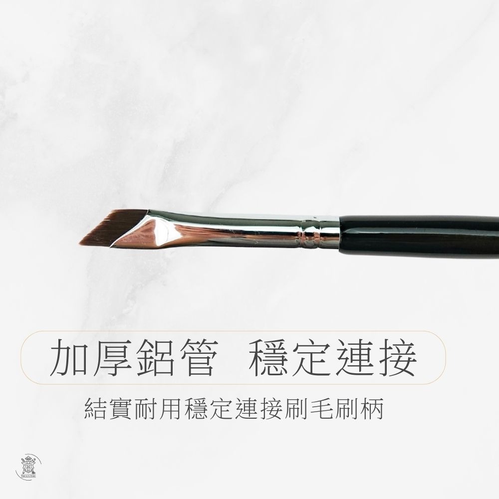 Tommy&Anson斜平鐮刀眼線刷 小七刷 科技化纖毛 刀鋒刷 眉刷 眼線刷 精準勾勒 台灣品牌-細節圖6