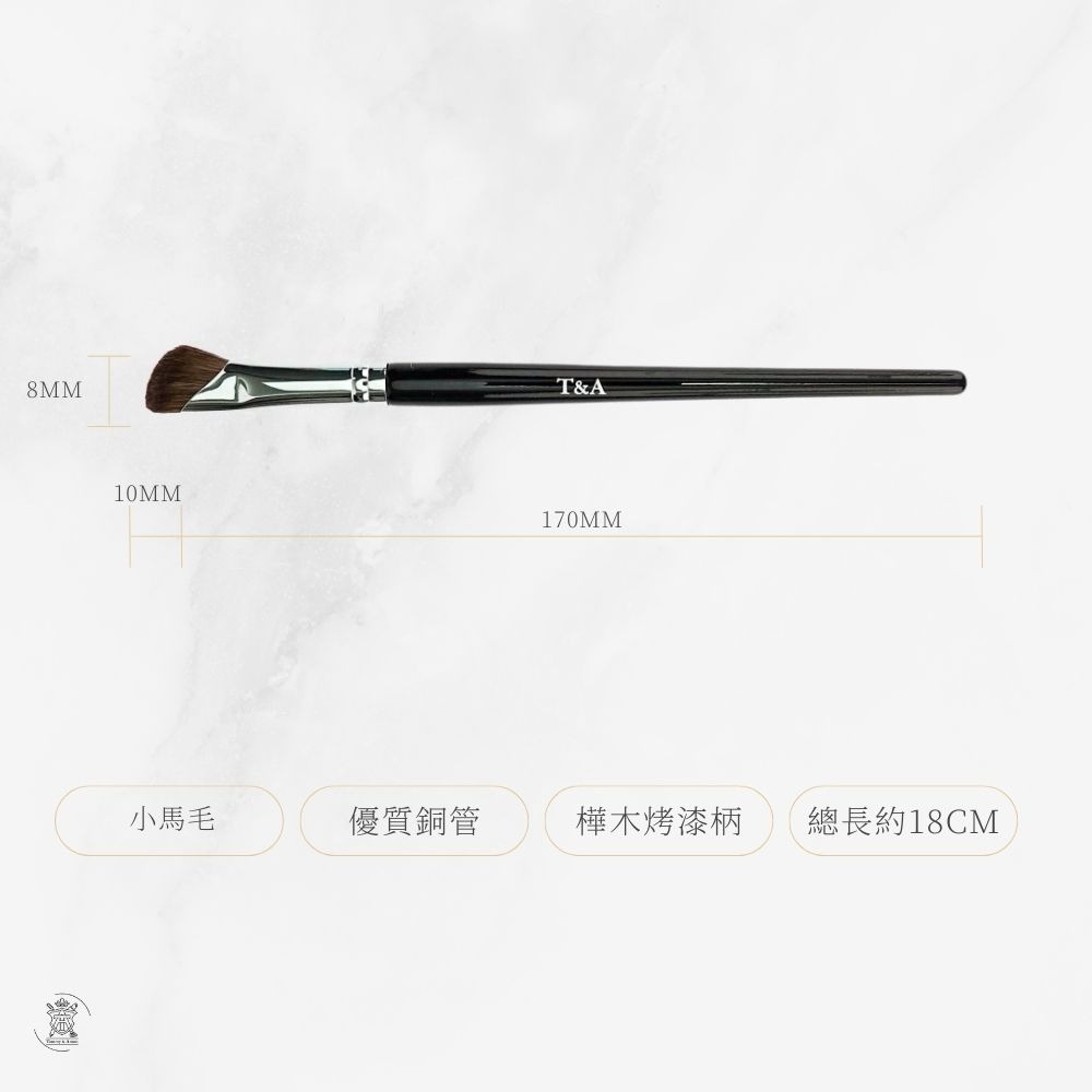 Tommy&Anson 鐮刀鼻影刷｜仿指腹弧度、精準卡位眼窩山根，骨相提亮不顯髒 修容刷/鼻影神器/台灣品牌-細節圖3