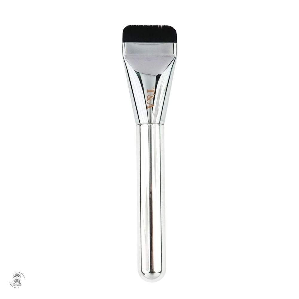 Tommy&Anson 一字型平頭粉底刷｜極致薄透、一抹勻亮不吃粉，專業底妝抹刀（快速完妝/無刷痕/科技化纖毛台灣品牌-細節圖2