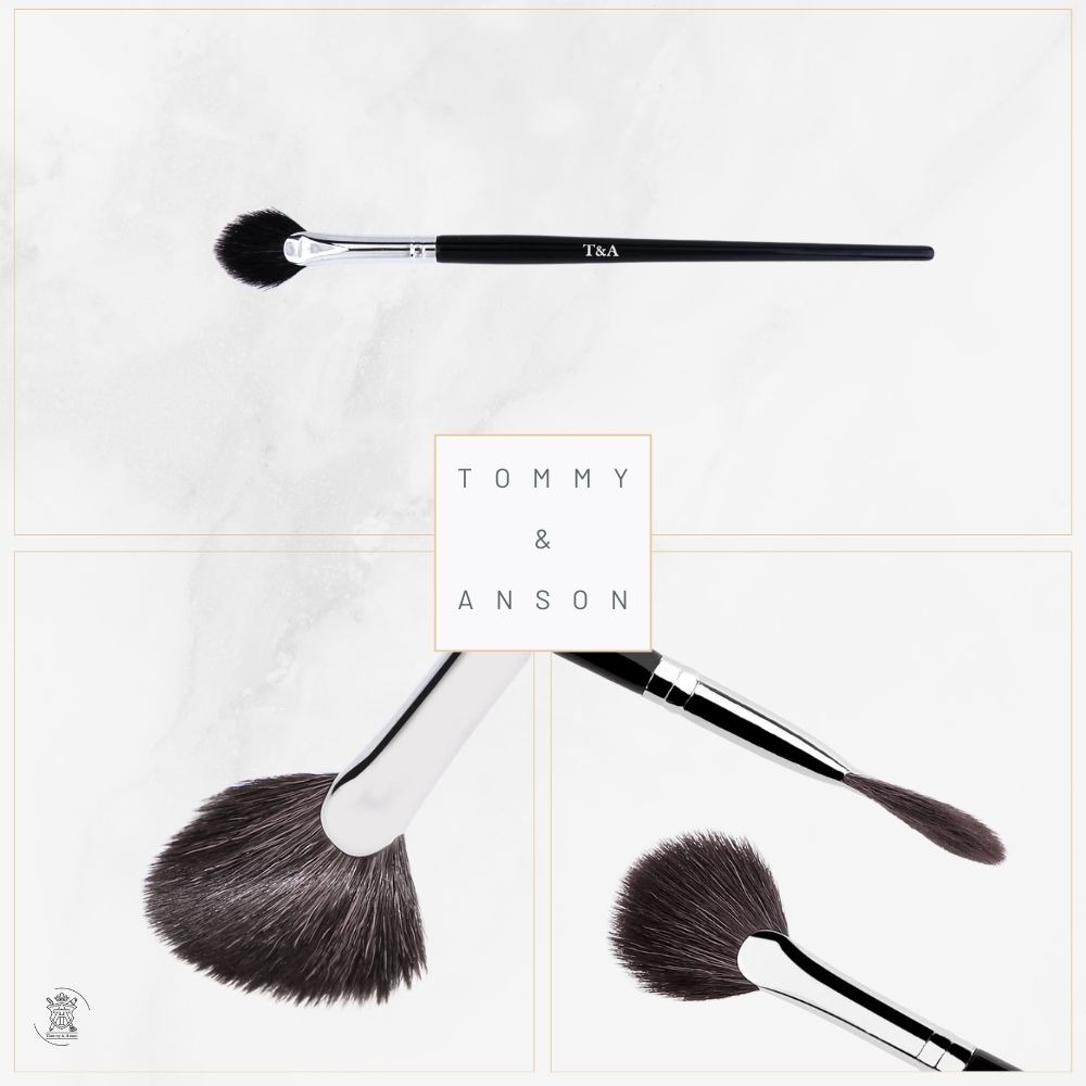 Tommy&Anson 細節高光扇型刷｜精準提亮山根、顴骨、唇峰，餘粉清理不弄髒底妝/台灣品牌 化妝師私藏／不扎臉細膩-細節圖7