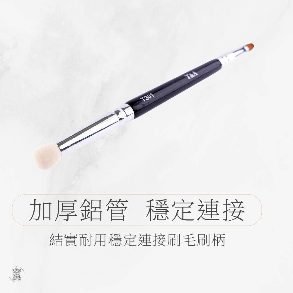 Tommy&Anson 便攜式雙頭遮瑕刷 (T301)｜科技化纖毛＋NBR海綿頭、一刷二用無痕遮瑕/台灣品牌-細節圖6